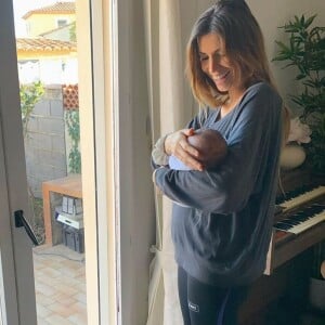 Alexandra Rosenfeld avec sa fille Jim sur Instagram, le 8 janvier 2020