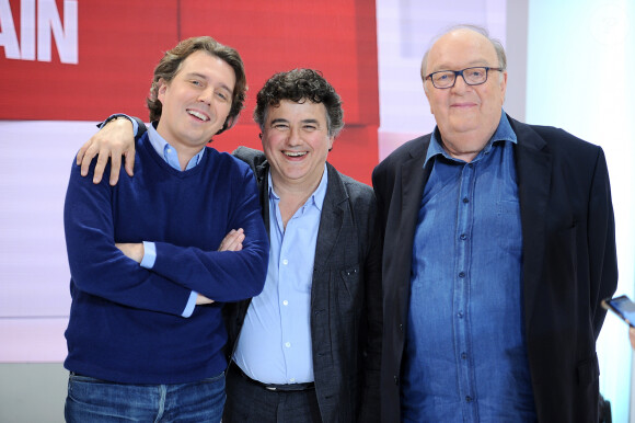 Exclusif - Alex Vizorek, Patrick Pelloux et Bernard Mabille dans "Vivement Dimanche prochain" présentée par M.Drucker et diffusée le 26 janvier 2020 sur France 2. Le 8 janvier 2020 © Guillaume Gaffiot / Bestimage