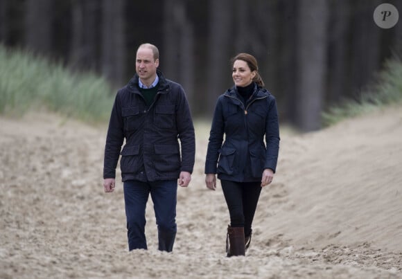 Le prince William, duc de Cambridge, et Catherine (Kate) Middleton, duchesse de Cambridge, se sont rendus dans le Nord du Pays de Galles, à Anglesey, le 8 mai 2019.