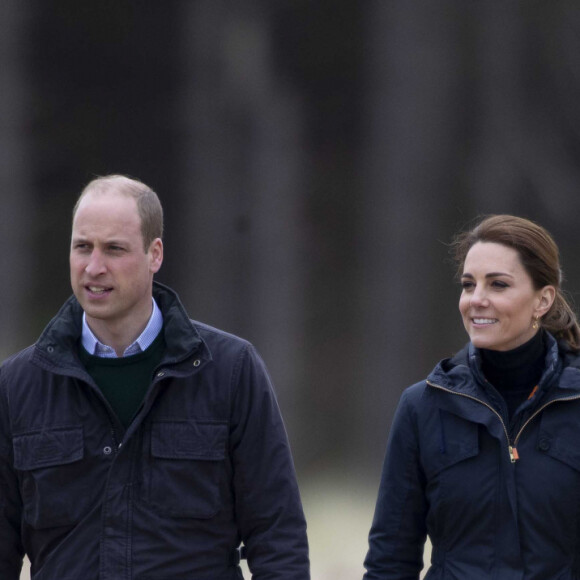 Le prince William, duc de Cambridge, et Catherine (Kate) Middleton, duchesse de Cambridge, se sont rendus dans le Nord du Pays de Galles, à Anglesey, le 8 mai 2019.