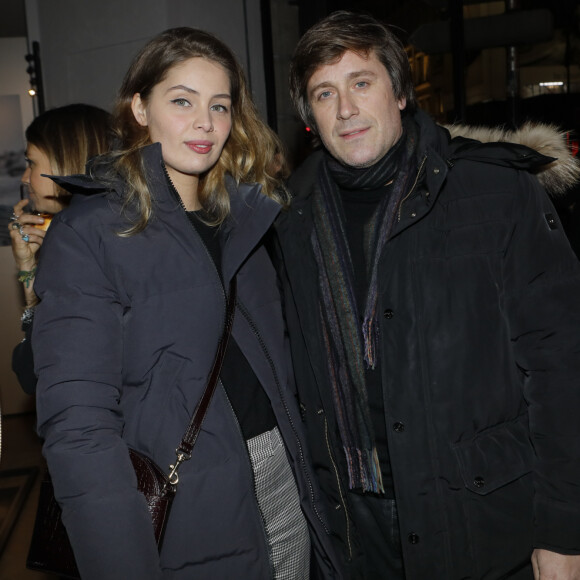 Exclusif - Marie-Ange Casta et Thomas Dutronc assistent à la soirée à l'occasion de l'ouverture de la nouvelle boutique "Canada Goose" au 283 rue Saint-Honoré dans le 8ème arrondissement à Paris le 23 janvier 2020. © Christophe Clovis/Bestimage