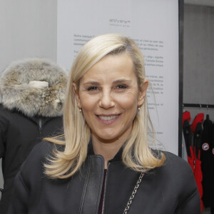 Exclusif - Laurence Ferrari assiste à la soirée à l'occasion de l'ouverture de la nouvelle boutique "Canada Goose" au 283 rue Saint-Honoré dans le 8ème arrondissement à Paris le 23 janvier 2020. © Christophe Clovis/Bestimage