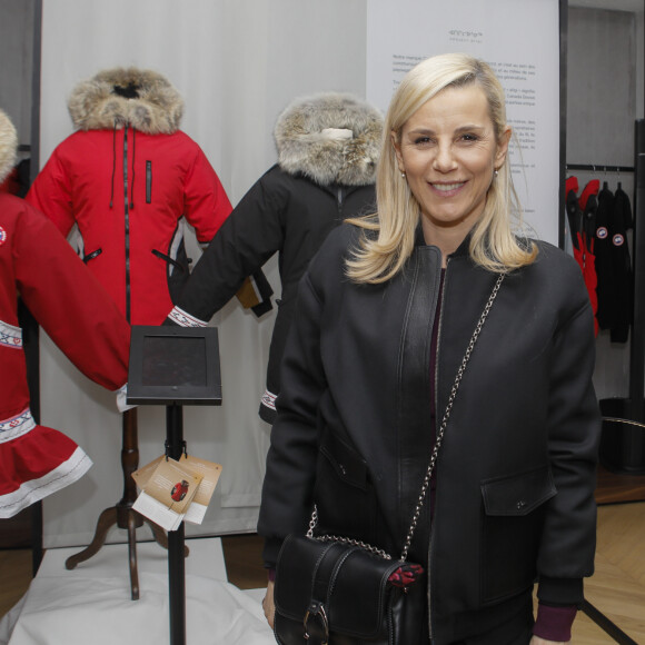 Exclusif - Laurence Ferrari assiste à la soirée à l'occasion de l'ouverture de la nouvelle boutique "Canada Goose" au 283 rue Saint-Honoré dans le 8ème arrondissement à Paris le 23 janvier 2020. © Christophe Clovis/Bestimage