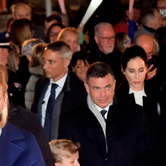 La princesse Charlene et ses enfants le prince héréditaire Jacques et la princesse Gabriella durant la célébration de la Sainte Dévote, Sainte patronne de Monaco, à Monaco le 26 janvier 2020. © Bruno Bebert/Bestimage