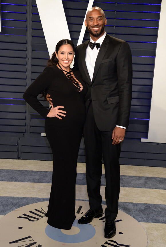 Kobe Bryant et sa femme Vanessa Bryant (enceinte) - Soirée Vanity Fair Oscar Party à Los Angeles. Le 24 février 2019.
