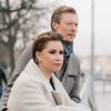 Le grand-duc Henri de Luxembourg et la grande-duchesse Maria Teresa de Luxembourg se promènent à Genève en Suisse le 26 janvier 2020. © Cour grand-ducale / Marion Dessard via Bestimage
