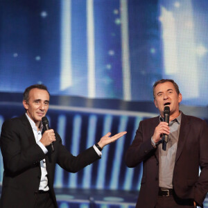 Exclusif - Elie Semoun et Christophe Dechavanne - Enregistrement de l'émission "Alors on chante" au palais des sports à Paris, qui sera diffusée le 28 novembre 2014 en Prime Time sur TF1, à l'occasion des 20 ans du Sidaction et de la sortie de l'album "Kiss & Love".