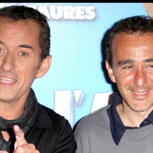 Christophe Dechavanne et Elier Semoun - Photocall de L'Age de Glace 3, à Paris, le 16 juin 2009