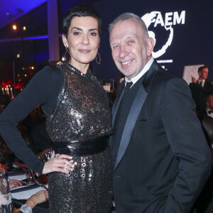 Cristina Cordula et Jean-Paul Gaultier au dîner de gala de l'association AEM (Un Avenir pour les Enfants du Monde) au bénéfice des enfants du Rwanda organisé par B.Djian au Pavillon Ledoyen à Paris, France, le 12 décembre 2019. © Olivier Borde/Bestimage