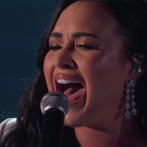 Demi Lovato lors de la 62e édition de la soirée des Grammy Awards à Los Angeles, Californie, Etats-Unis, le 26 janvier 2020.