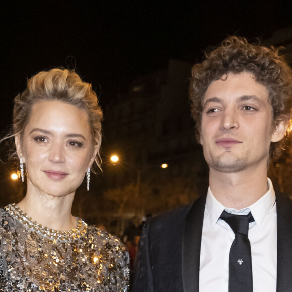 VIrigine Efira et Niels Schneider - Arrivées au dîner de la 44ème cérémonie des César au Fouquet's à Paris. Le 22 février 2019 © Borde-Jacovides / Bestimage