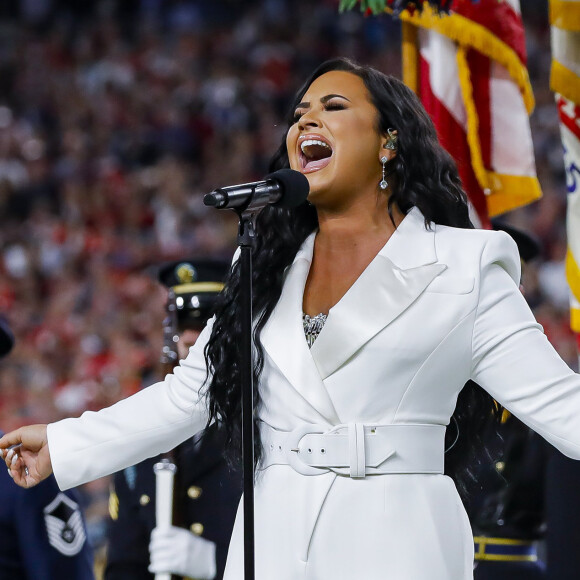 Demi Lovato - Shakira et Jennifer Lopez assurent le show lors de la mi-temps du 54 ème Super Bowl au Hard Rock Stadium à Miami, le 2 février 2020.