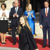 La princesse Leonor des Asturies, fille aînée du roi Felipe VI et de la reine Letizia d'Espagne, devant le Congrès à Madrid le 3 février 2020 lors de la cérémonie d'ouverture de la XIVe législature du Parlement espagnol.