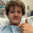 Gaten Matarazzo (17 ans), atteint de dysplasie cléidocrânienne, a subi une quatrième opération. Le 29 janvier 2020 sur Instagram.
