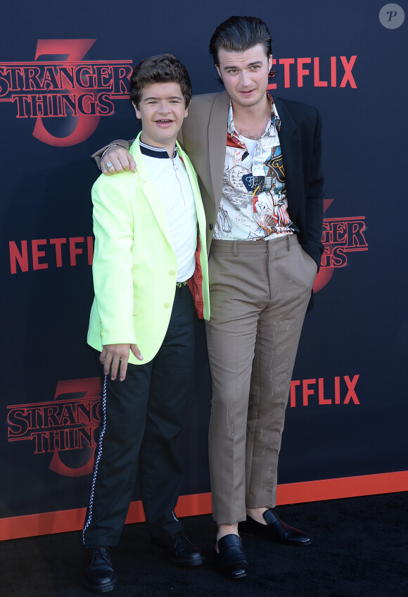 Joe Kerry, Gaten Matarazzo à la première de la série Netflix "Stranger Things - Saison 3" à Los Angeles, le 28 juin 2019.