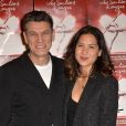 Marc Lavoine et sa compagne Line Papin au photocall de la générale de presse du spectacle musicale "Les Souliers Rouges" aux Folies Bergères à Paris, France, le 4 février 2020. © Veeren/Bestimage