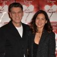 Marc Lavoine et sa compagne Line Papin au photocall de la générale de presse du spectacle musicale "Les Souliers Rouges" aux Folies Bergères à Paris, France, le 4 février 2020. © Veeren/Bestimage