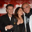 Marc Lavoine, sa compagne Line Papin et Pascal Nègre au photocall de la générale de presse du spectacle musicale "Les Souliers Rouges" aux Folies Bergères à Paris, France, le 4 février 2020. © Veeren/Bestimage