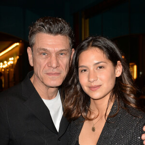 Marc Lavoine et sa compagne Line Papin à la générale de presse du spectacle musicale "Les Souliers Rouges" aux Folies Bergères à Paris, France, le 4 février 2020. © Veeren/Bestimag