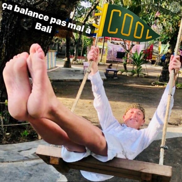 Fabrice à la cool à Bali, le 15 janvier 2020, photo Instagram