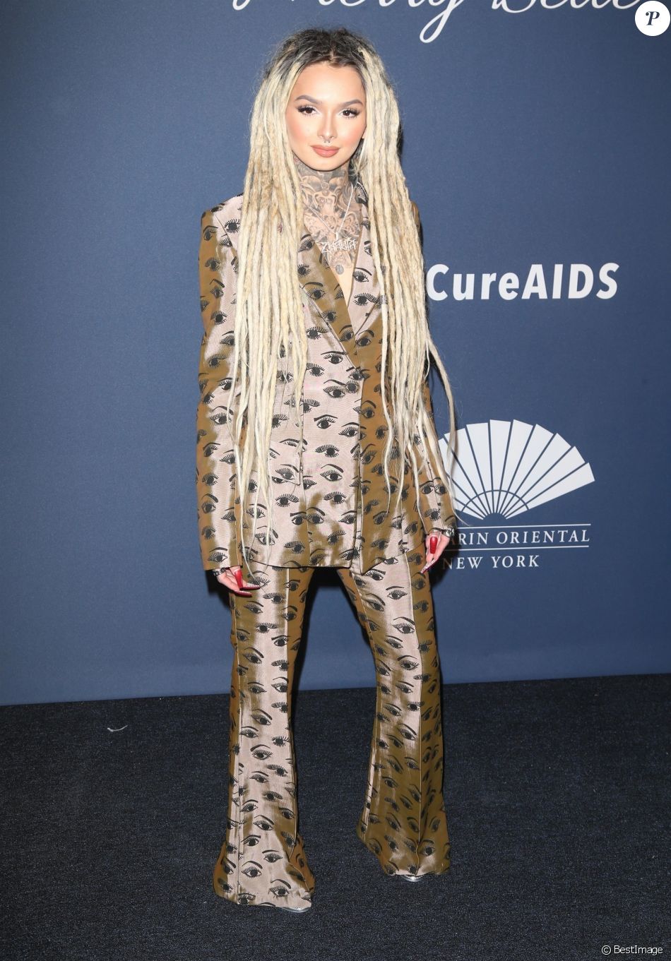 Zhavia Ward assiste à la 22e édition du gala amfAR New York au Cipriani