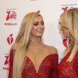 Paris Hilton et sa soeur Nicky Hilton Rothschild assistent à la soirée caritative "Go Red For Women", organisée par "The American Heart Association", au Hammerstein Ballroom. New York, le 5 février 2020.