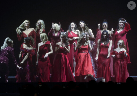 Final du défilé "Go Red For Women" de l'American Heart Association au Hammerstein Ballroom. New York, le 5 février 2020.