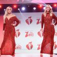 Paris Hilton et Nicky Hilton Rothschild participent au défilé "Go Red For Women" de l'American Heart Association au Hammerstein Ballroom. New York, le 5 février 2020.