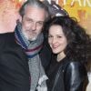 David Brécourt avec sa compagne Alexandra Sarramona - Première de la pièce "Est ce que j'ai une gueule d'Arletty ?" au théâtre Montparnasse à Paris le 4 février 2020. © Coadic Guirec-Pierre Perusseau/Bestimage04/02/2020 - Paris