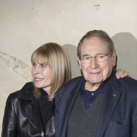 Candice Patou et son mari Robert Hossein - Soirée en l'honneur de Danielle Darrieux lors de la projection du film "Occupe-toi d'Amélie" de Claude Autant-Lara au Max Linder Panorama à Paris le 9 avril 2018. © Pierre Perusseau/Bestimage09/04/2018 - Paris