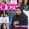 Couverture du magazine "Closer" en kiosques vendredi 7 février 2020
