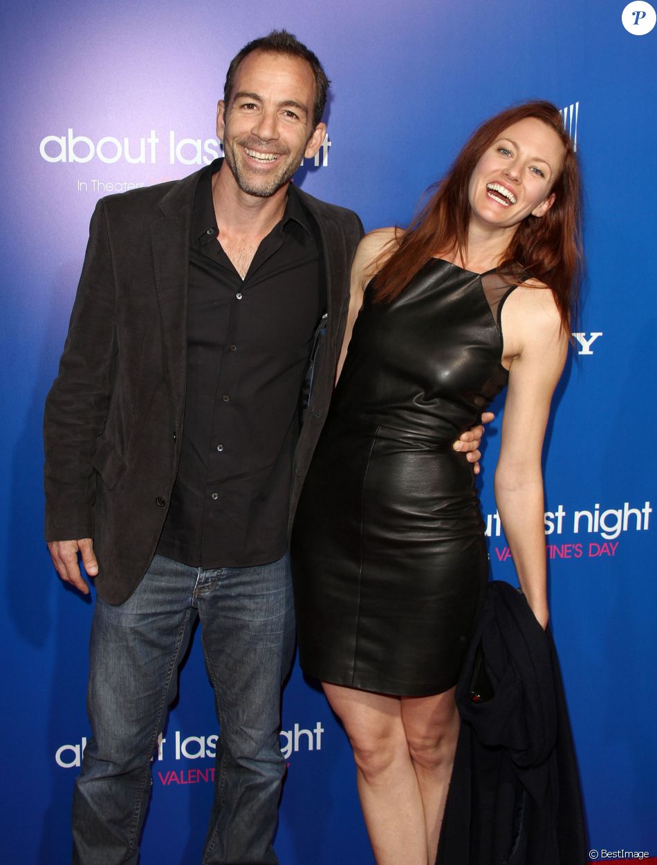 Bryan Callen et sa femme Amanda lors de l&#039;avant-première du film About Last Night dans lequel il jouait, le 11 février 2014 à Los Angeles.