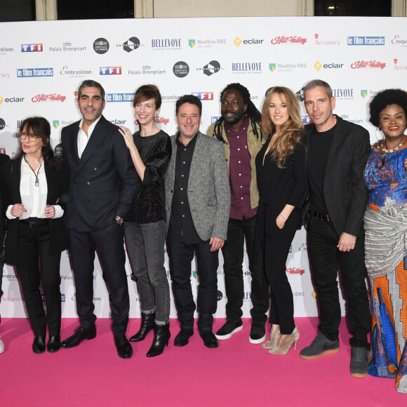 Frédérique Bel, Romain Rojtman, Chantal Lauby, Ary Abittan, Emilie Caen, Philippe de Chauveron, Noom Diawara, Elodie Fontan, Medi Sadoun, Salimata Kamate, Pascal N'Zonzi - 27e cérémonie des Trophées du Film Français au Palais Brongniart à Paris, le 11 février 2020. © Coadic Guirec/Bestimage