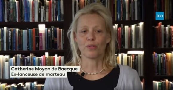 Catherine Moyon de Baecque dans un reportage que lui consacre l'INA en février 2020. Elle revient sur son agression sexuelle survenue en 1991, alors qu'elle participait à un stage fédéral.