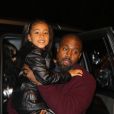 Kanye West, North West - La famille Kardashian West l'hôtel Ritz-Carlton après avoir dîné dans le restaurant Milos à New York, le 21 décembre 2019.