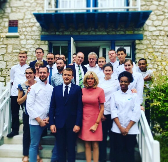 David Galienne de "Top Chef 2020" a cuisiné pour Emmanuel et Brigitte Macron, le 13 juillet 2018