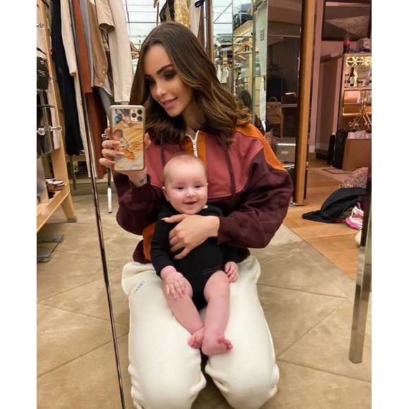 Nabilla et son fils Milann (4 mois) sur Instagram - 2 février 2020