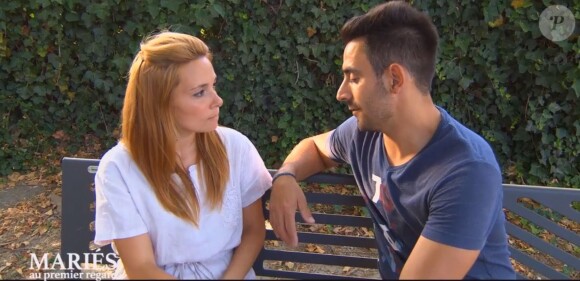 Delphine et Romain de "Mariés au premier regard 2020", le 17 février, sur M6