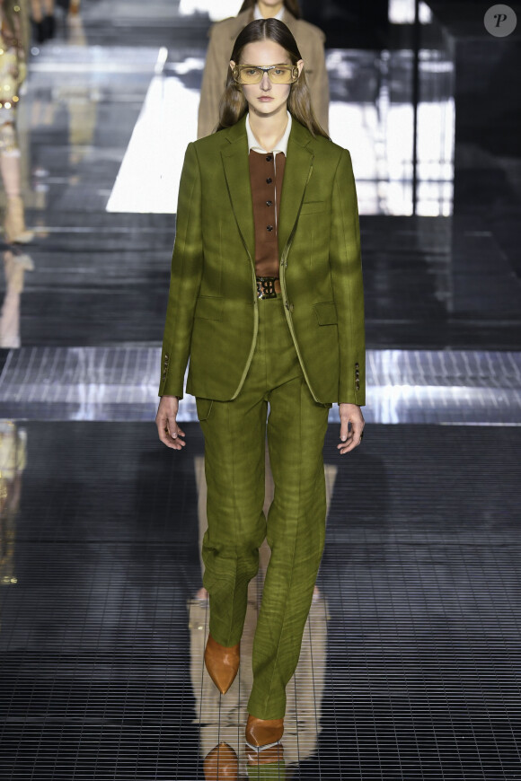 Défilé Burberry, collection automne-hiver 2020-2021, à l'Olympia London. Londres, le 17 février 2020.