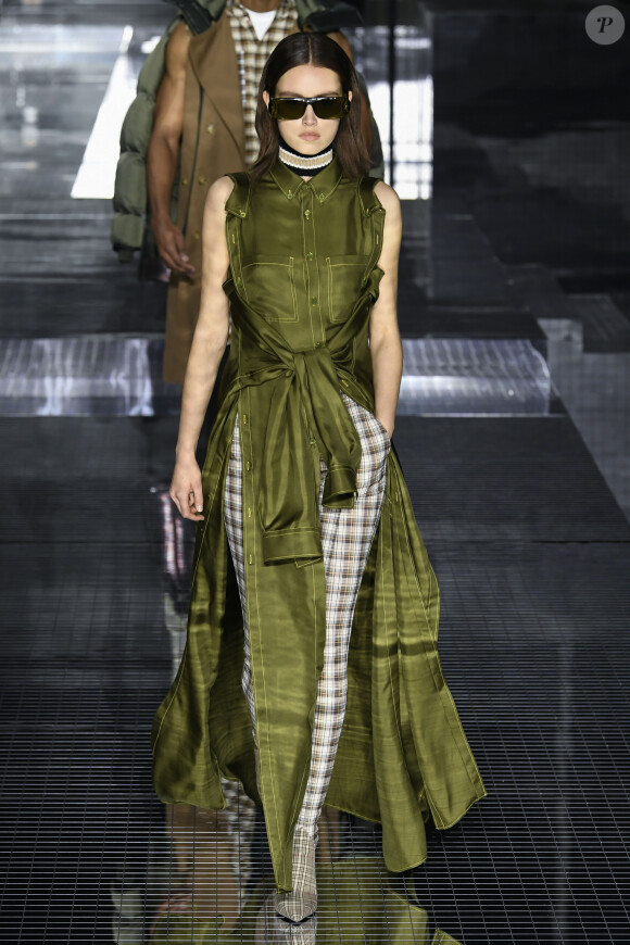 Défilé Burberry, collection automne-hiver 2020-2021, à l'Olympia London. Londres, le 17 février 2020.