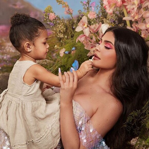 Kylie Jenner et sa fille Stormi. Février 2020.