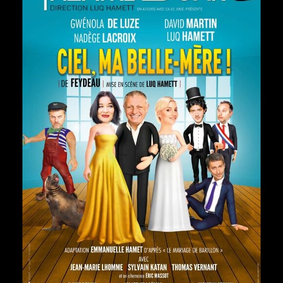 Affiche de "Ciel ma belle-mère" avec Nadège Lacroix