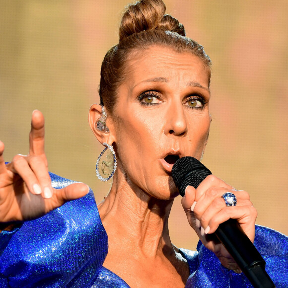 Céline Dion en concert lors du "2019 British Summer Time Festival" à Hyde Park. Londres, le 5 juillet 2019. @PA/PA Wire