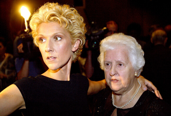 Céline Dion et sa mère Thérèse - Gala donné en l'honneur d'Eddy Marnay. © Andre Pichette/ABACA