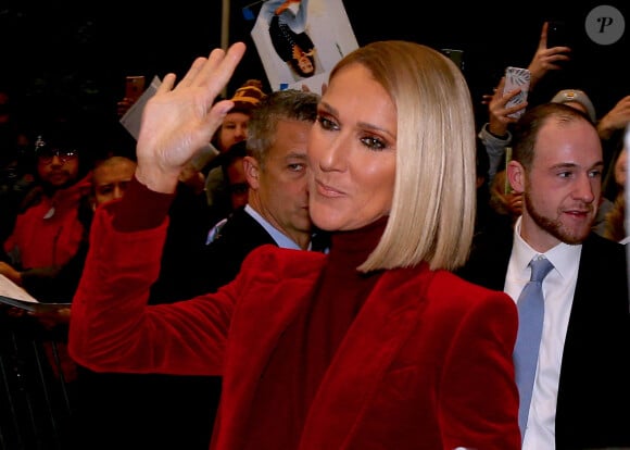Céline Dion quitte son hôtel à New York. Le 14 novembre 2019. @Dylan Travis/ABACAPRESS.COM