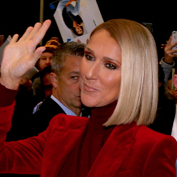 Céline Dion quitte son hôtel à New York. Le 14 novembre 2019. @Dylan Travis/ABACAPRESS.COM
