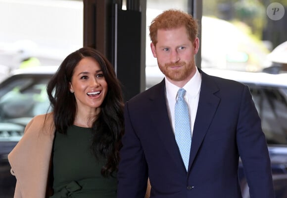 Le prince Harry, duc de Sussex, et Meghan Markle, duchesse de Sussex, arrivent à la cérémonie des WellChild Awards à Londres le 15 octobre 2019.