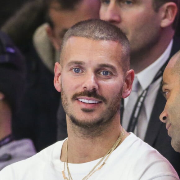 Matt Pokora (M. Pokora) et Tony Parker (Président ASVEL) - People au match de basket "ASVEL vs Boulogne Levallois Metropolitans" lors de la première demi-finale de Leaders Cup à la "Disney Events Arena" de Marne-la-Vallée, le 15 février 2020. Les Metropolitans de Boulogne-Levallois ont battu Cholet 82 à 74. © Gwendoline Le Goff / Panoramic / Bestimage