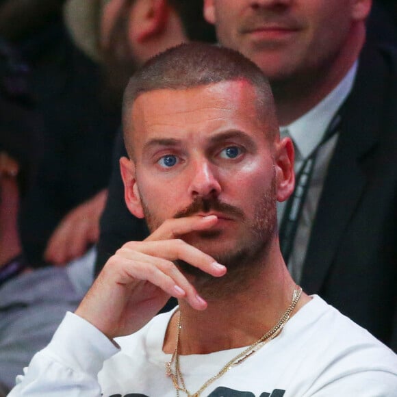 Matt Pokora (M. Pokora) - People au match de basket "ASVEL vs Boulogne Levallois Metropolitans" lors de la première demi-finale de Leaders Cup à la "Disney Events Arena" de Marne-la-Vallée, le 15 février 2020. Les Metropolitans de Boulogne-Levallois ont battu Cholet 82 à 74. © Gwendoline Le Goff / Panoramic / Bestimage