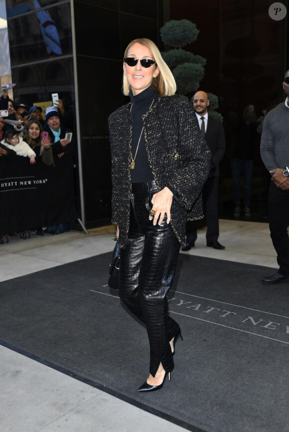 Celine Dion est en promotion à New York pour son nouvel album "Courage" le 15 novembre 2019. 15/11/2019 - New York